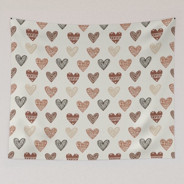 Item preview, Soft tribal heart shapes designed and sold by SineCreatives.