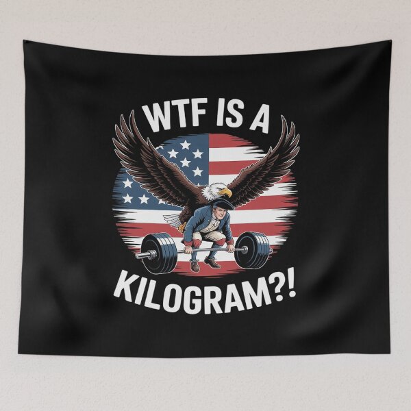 Item preview, WTF Is A Kilometer George Washington  designed and sold by RoyTill0Art.