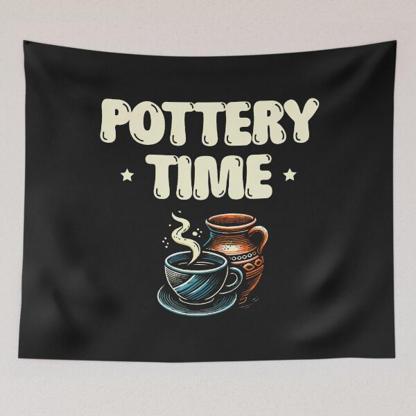 Item preview, Pottery Time Ceramics Clay Potter Kiln Pot Making designed and sold by ArleneJene.