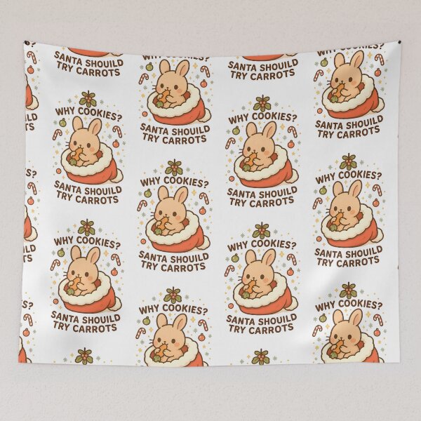 Item preview, Santa Bunny Snack Break designed and sold by Bettybee00.