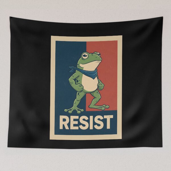 Item preview, Portland Frog Protest Shirt, Anti ICE Shirt, Anti Fascism Shirt, Vintage Activist Shirt, Resistance Tee, ICE Shirt, Political  designed and sold by THREE LITTLE BEANS.