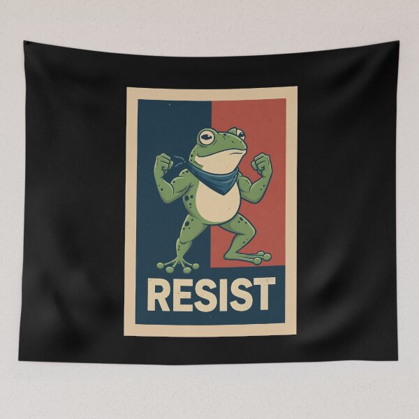 Item preview, Portland Frog Protest Shirt, Anti ICE Shirt, Anti Fascism Shirt, Vintage Activist Shirt, Resistance Tee, ICE Shirt, Political  designed and sold by THREE LITTLE BEANS.