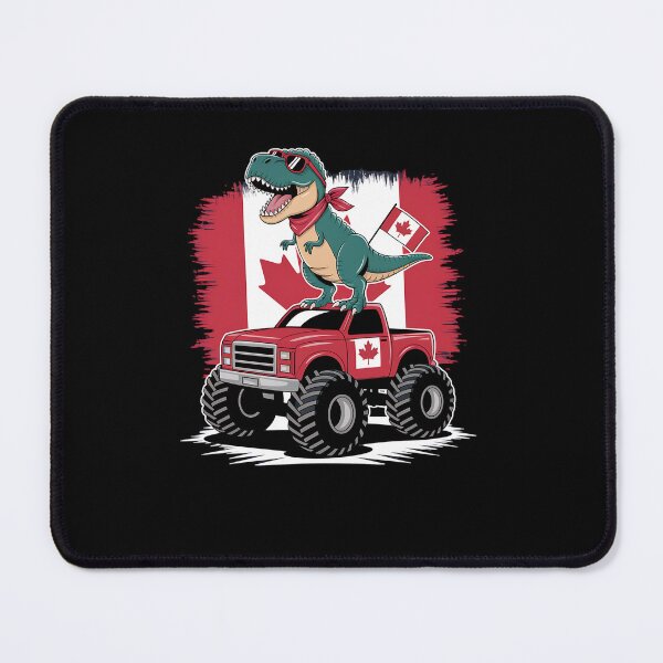 Item preview, Funny Monster Truck Flag Canada Day 1st July designed and sold by estellaken.