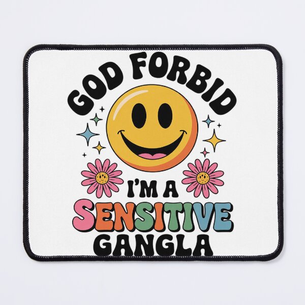 Item preview, Groovy Funny God Forbid I'm A Sensitive Gangsta Cute Cozy  designed and sold by RuthGAArt.