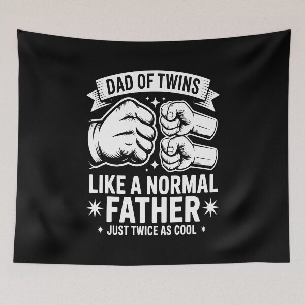 Item preview, Dad of Twins  Father twice as cool Father's Day Twin Dad designed and sold by Rrettgison.