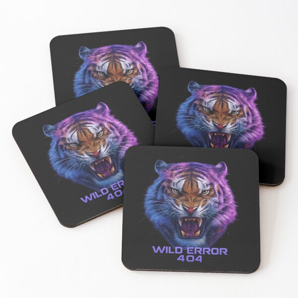 Item preview, Wild Error 404 - Glitch Tiger Head designed and sold by MKreative Studio.