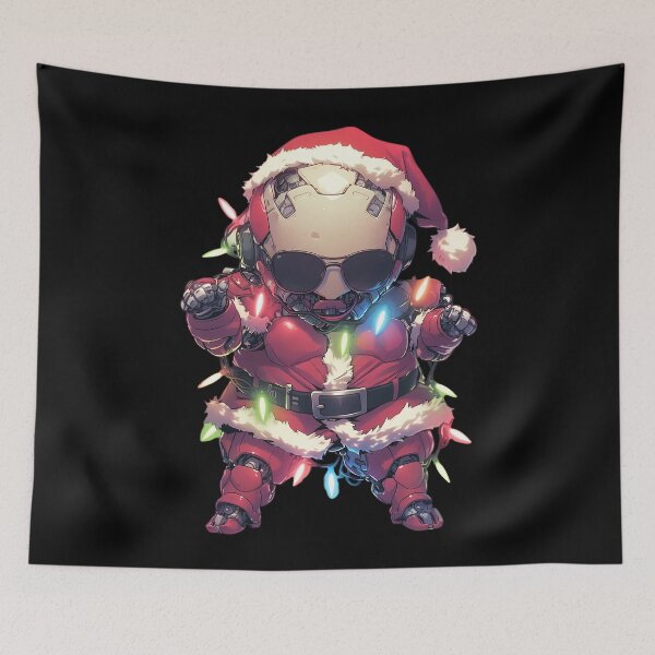 Item preview, Tachikoma Christmas Lights Ghost In The Shell Anime Festive Santa Mech Chibi designed and sold by HumbertoValveno.