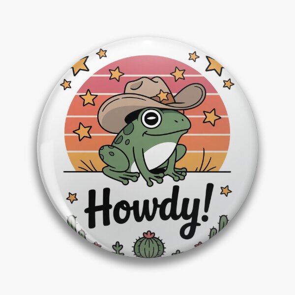 Item preview, Howdy Frog, Meme Frog Funny, Frog Meme  designed and sold by RuthGAArt.