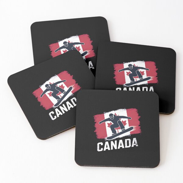 Item preview, Canadian Flag Snowboarding Gift Canada Day Snowboard designed and sold by milanforbes.