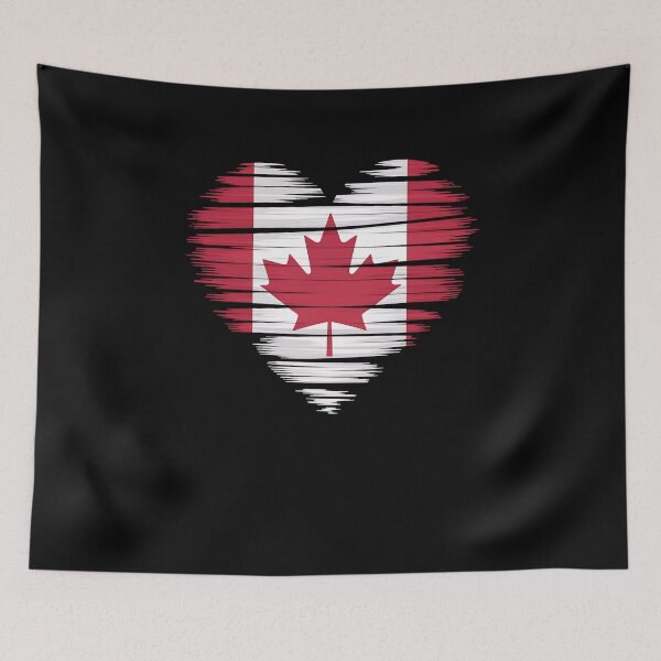 Item preview, Canadian Flag - Canada Day - Heart Maple Leaf Canada designed and sold by estellaken.