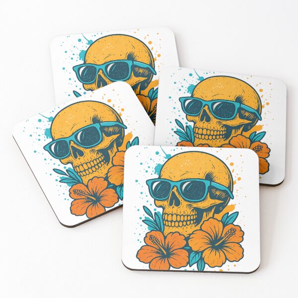 Item preview, Cool Skull with Tropical Vibes designed and sold by VivaThread.