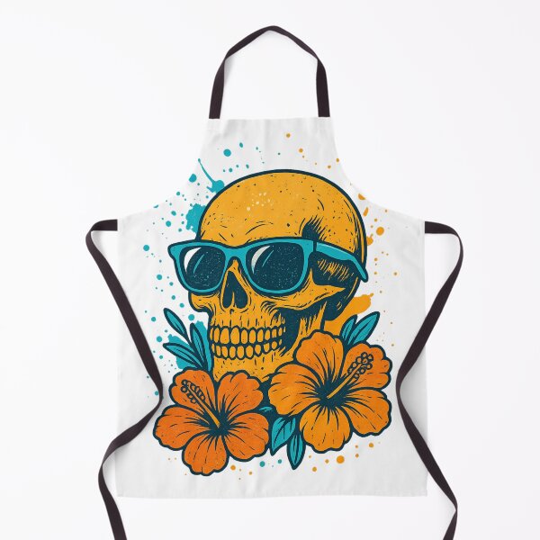 Item preview, Cool Skull with Tropical Vibes designed and sold by VivaThread.