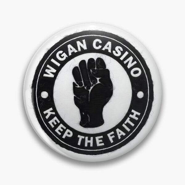 Item preview, Northern Soul Wigan Casino embroidered patch effect designed and sold by fatbanana.