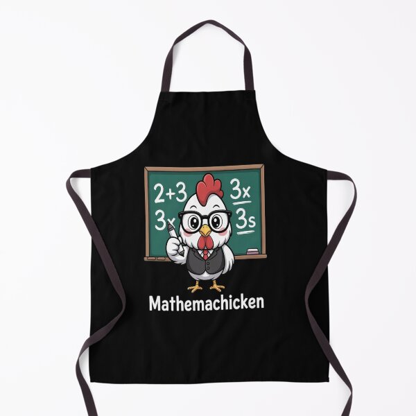 Item preview, Math Teacher Chicken Mathemachicken Pun designed and sold by Rrettgison.