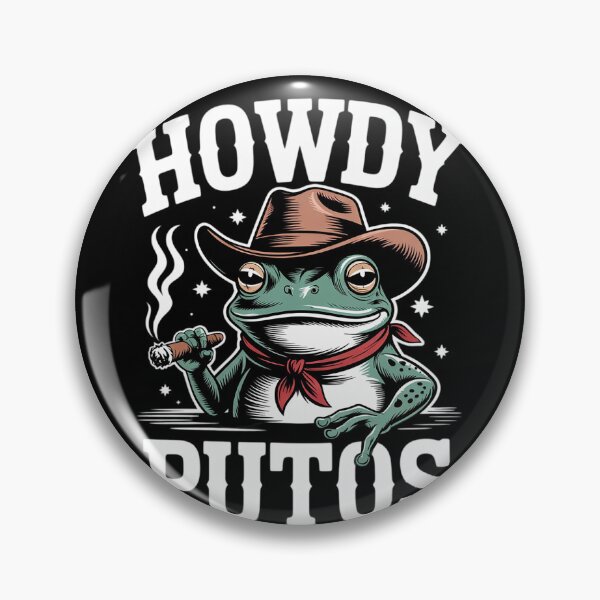 Item preview, Howdy Putos Frog Funny Western Cowboy Humor  designed and sold by RuthGAArt.