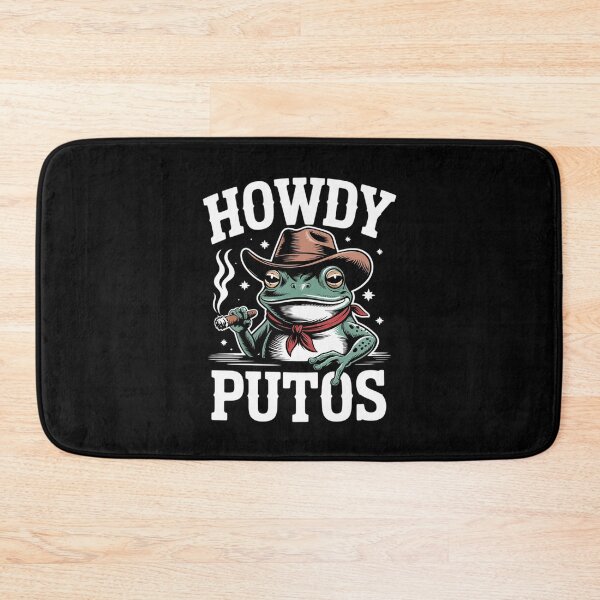 Item preview, Howdy Putos Frog Funny Western Cowboy Humor  designed and sold by RuthGAArt.