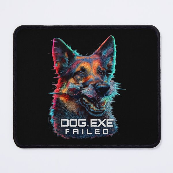 Item preview, DOG.EXE FAILED - Glitched Cyber Dog Portrait designed and sold by MKreative Studio.