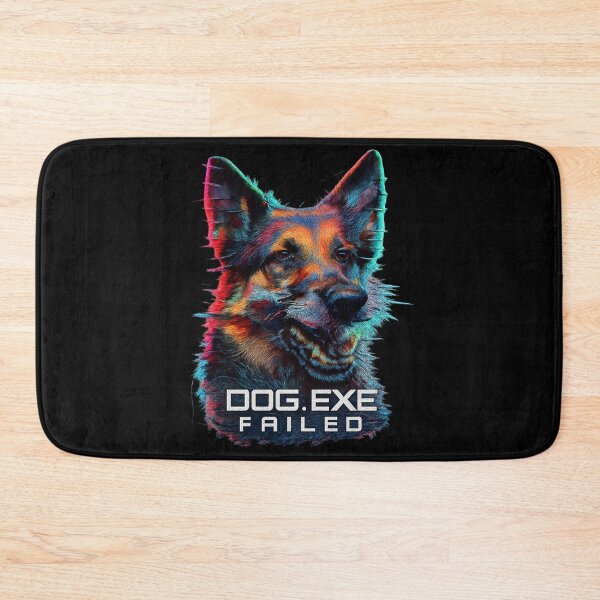 Item preview, DOG.EXE FAILED - Glitched Cyber Dog Portrait designed and sold by MKreative Studio.