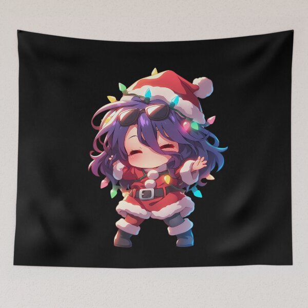 Item preview, Izuna Hatsuse Christmas Lights No Game No Life Anime Girl Santa Chibi Holiday Cheer designed and sold by HumbertoValveno.