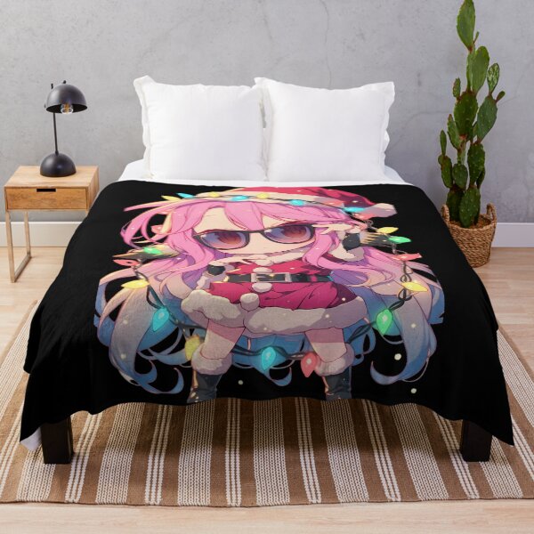 Item preview, Jibril Christmas Lights No Game No Life Anime Girl Santa Chibi Festive Fantasy designed and sold by HumbertoValveno.