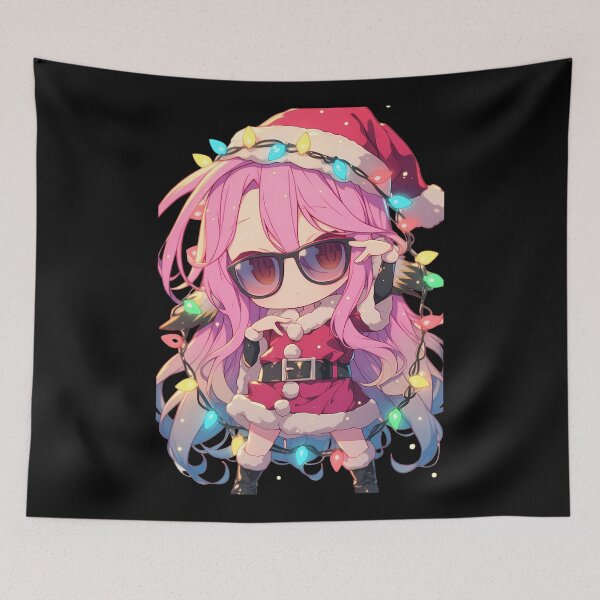 Item preview, Jibril Christmas Lights No Game No Life Anime Girl Santa Chibi Festive Fantasy designed and sold by HumbertoValveno.