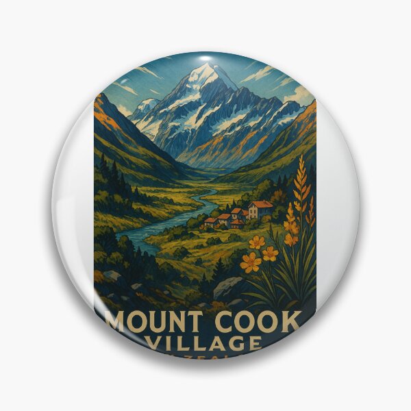 Artikelvorschau, Blick ins Mount Cook Valley, Neuseeland entworfen und verkauft von Aryabek.