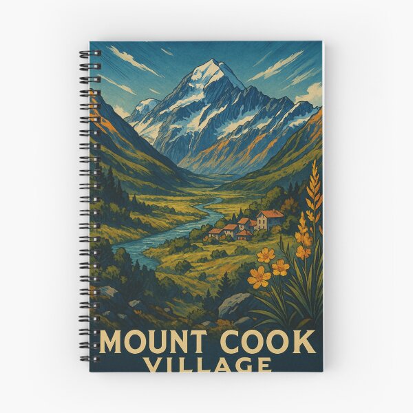 Artikelvorschau, Blick ins Mount Cook Valley, Neuseeland entworfen und verkauft von Aryabek.