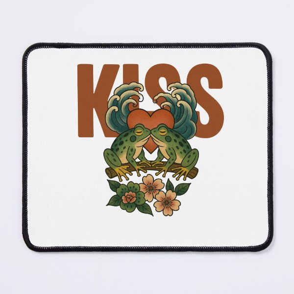 Item preview, frog couple kiss designed and sold by Chris-graphics-art.
