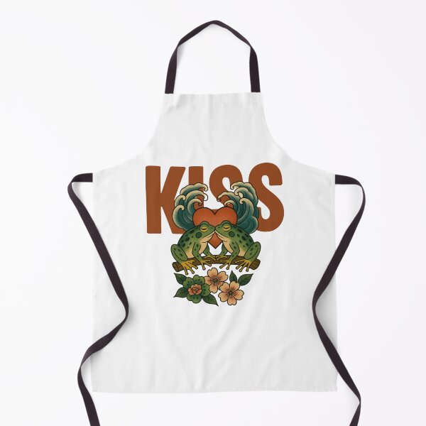 Item preview, frog couple kiss designed and sold by Chris-graphics-art.