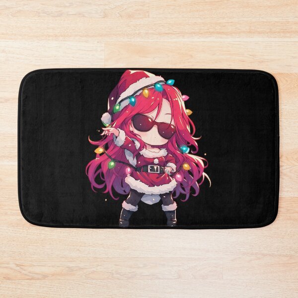 Item preview, Stephanie Dola Christmas Lights No Game No Life Anime Girl Santa Chibi Festive Joy designed and sold by HumbertoValveno.