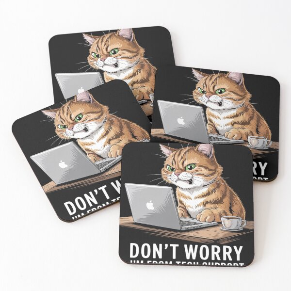 Item preview, Cat Don't Worry I'm From Tech Support  designed and sold by RoyTill0Art.