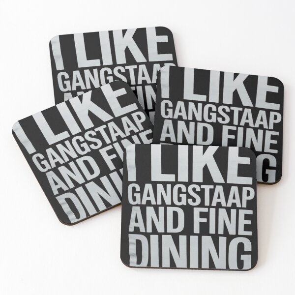 Item preview, I LIKE GANGSTA RAP AND FINE DINING funny hip-hop  designed and sold by RuthGAArt.