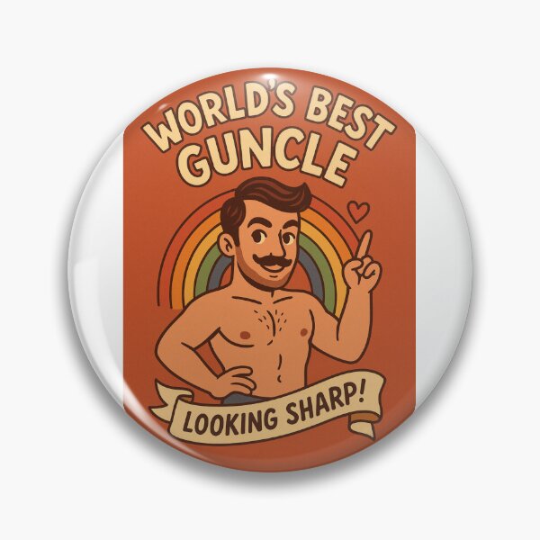 Item preview, World's Best Guncle Retro Rainbow Card designed and sold by Aryabek.