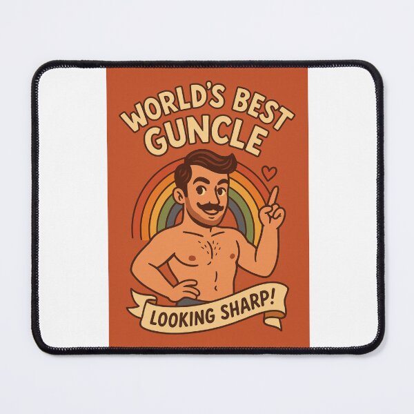 Item preview, World's Best Guncle Retro Rainbow Card designed and sold by Aryabek.