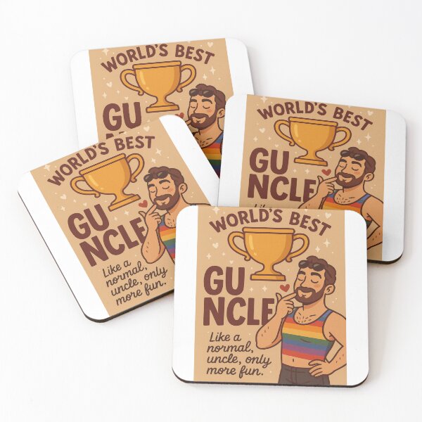 Item preview, World's Best Guncle Trophy Card designed and sold by Aryabek.