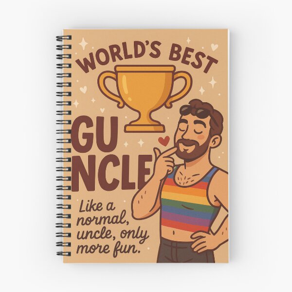 Item preview, World's Best Guncle Trophy Card designed and sold by Aryabek.