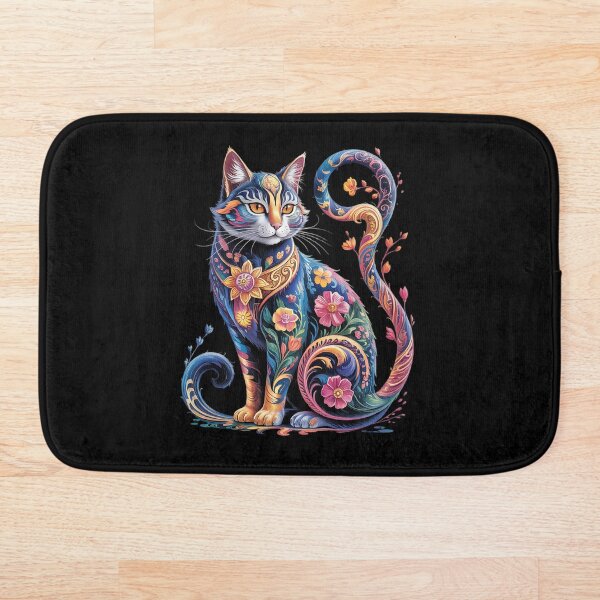 Item preview, Cat Flower Cute Floral Kitten  designed and sold by RoyTill0Art.