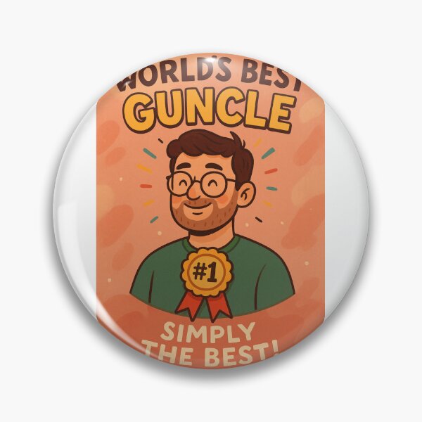 Item preview, World's Best Guncle Ribbon Award Card designed and sold by Aryabek.