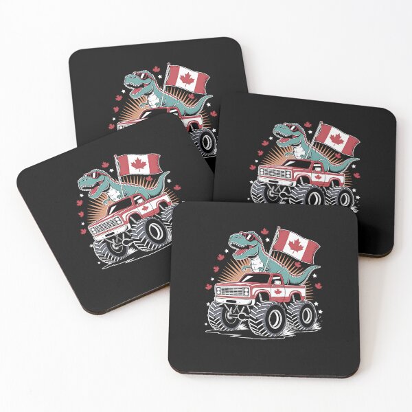 Item preview, Canada Day Dinosaur Trex Monster Truck designed and sold by TiredPack.