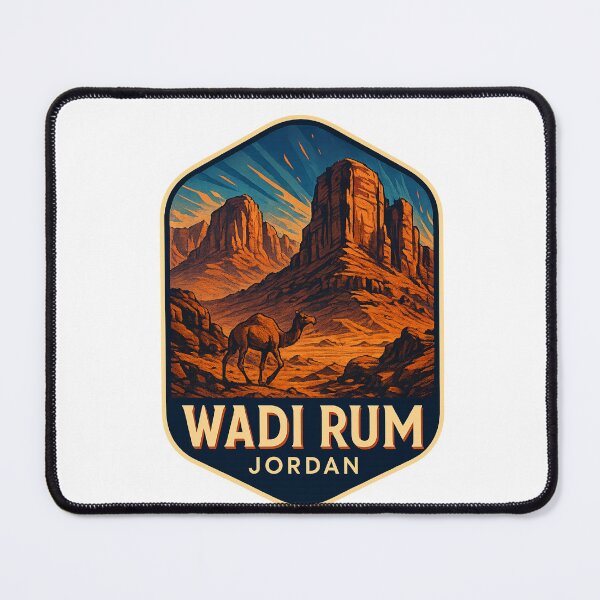 Item preview, Camel Crossing in Wadi Rum, Jordan designed and sold by Aryabek.