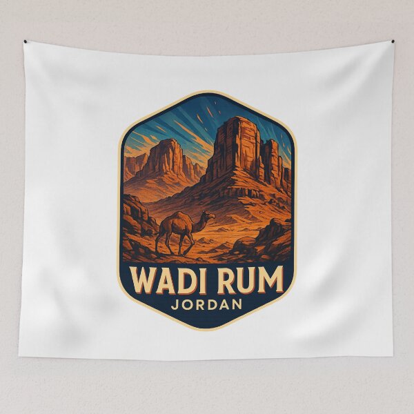 Item preview, Camel Crossing in Wadi Rum, Jordan designed and sold by Aryabek.