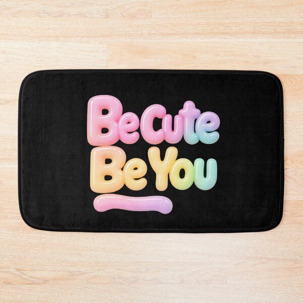 Item preview, Pastel Rainbow Bubble Lettering Be Cute  designed and sold by Jirada.
