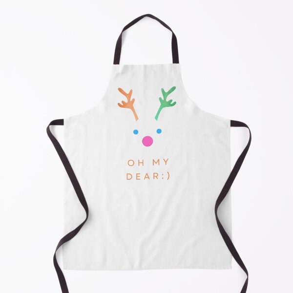 Item preview, Christmas Reindeer Oh My Dear :) funny colorful minimalist designed and sold by PrimaBrandLTD.