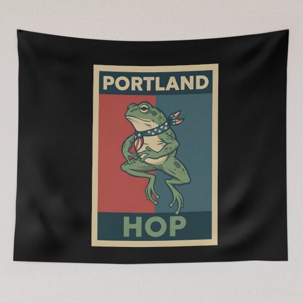 Item preview, Portland Frog Hop, Portland Frogs Together Strong designed and sold by THREE LITTLE BEANS.