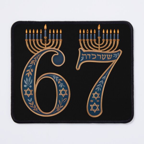 Item preview, Hanukkah 67 Meme – Funny Menorah & Dreidel Design designed and sold by Millsoft.