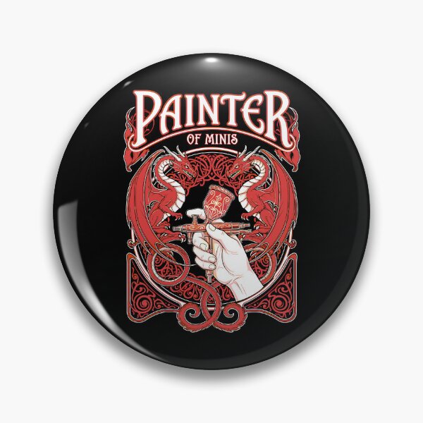 Item preview, Painter Of Minis Funny RPG Fantasy Miniature Painting Dragon designed and sold by GrandeDuc.