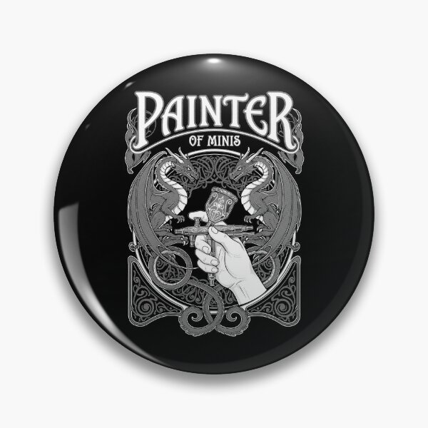 Item preview, Painter Of Minis Funny RPG Fantasy Miniature Painting Dragon designed and sold by GrandeDuc.