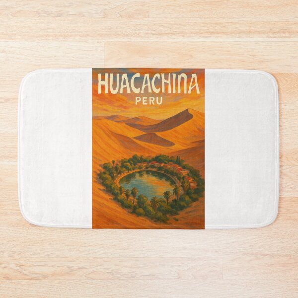 Item preview, Aerial View of Huacachina Oasis in the Ica Desert, Peru designed and sold by Places On Earth.