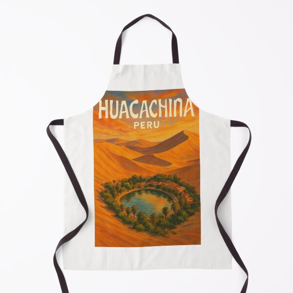 Item preview, Aerial View of Huacachina Oasis in the Ica Desert, Peru designed and sold by Places On Earth.