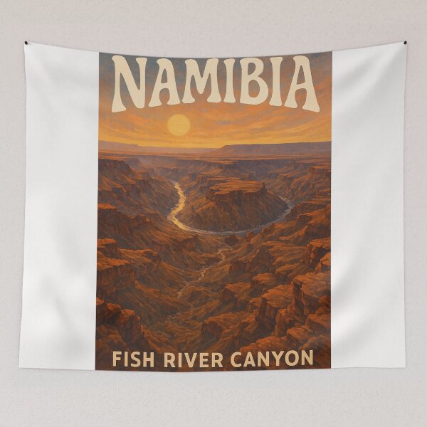 Item preview, Golden Hour at Fish River Canyon, Namibia designed and sold by Places On Earth.